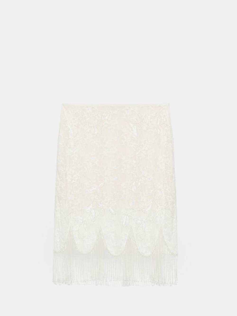 VIRAL NEW ZARA midi fringe skirt with Beaded detail. 
Size S 
🚨NO DISCOUNT - Picture 8 of 16